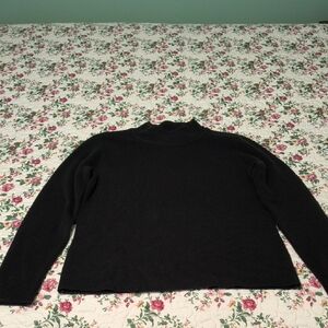 Elegant Black Turtleneck Sweater for Women